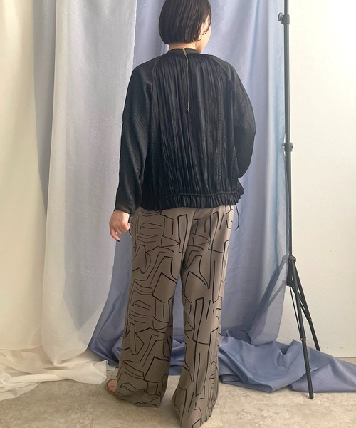 【セール】ランダムプリーツブルゾン（ブルゾン）｜LHELBIE（レルビエ）