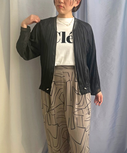 【セール】ランダムプリーツブルゾン（ブルゾン）｜LHELBIE（レルビエ）