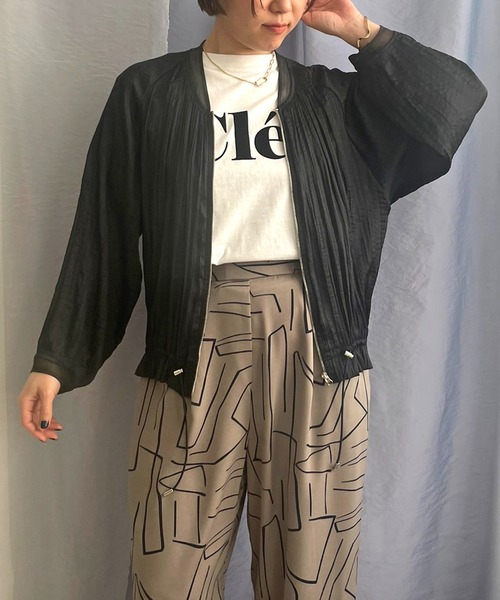 【セール】ランダムプリーツブルゾン（ブルゾン）｜LHELBIE（レルビエ）