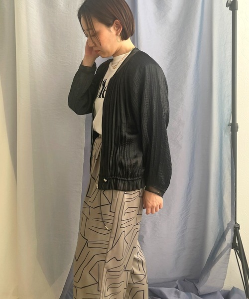 【セール】ランダムプリーツブルゾン（ブルゾン）｜LHELBIE（レルビエ）