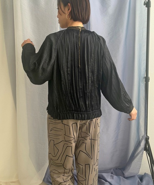 【セール】ランダムプリーツブルゾン（ブルゾン）｜LHELBIE（レルビエ）