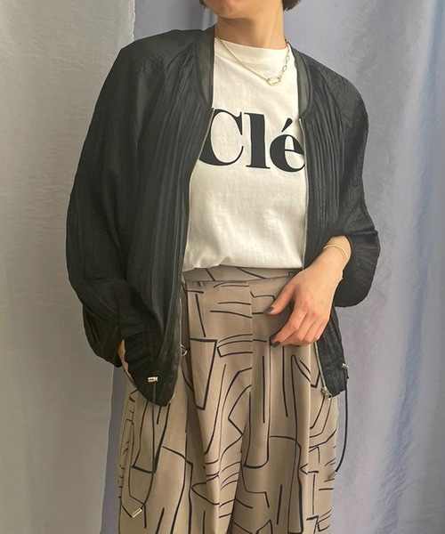 【セール】ランダムプリーツブルゾン（ブルゾン）｜LHELBIE（レルビエ）