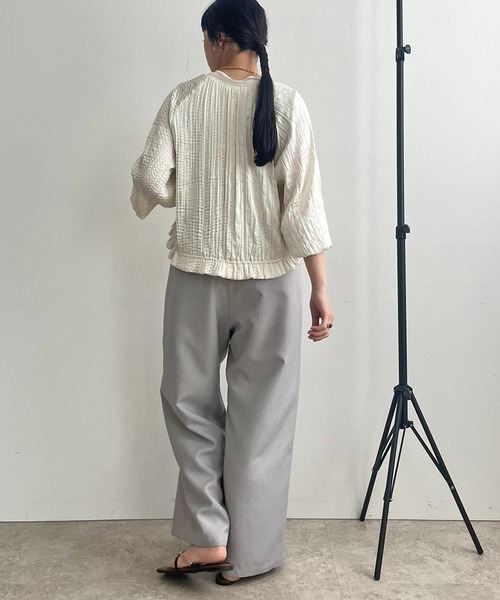 【セール】ランダムプリーツブルゾン（ブルゾン）｜LHELBIE（レルビエ）