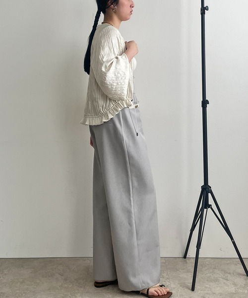 【セール】ランダムプリーツブルゾン（ブルゾン）｜LHELBIE（レルビエ）