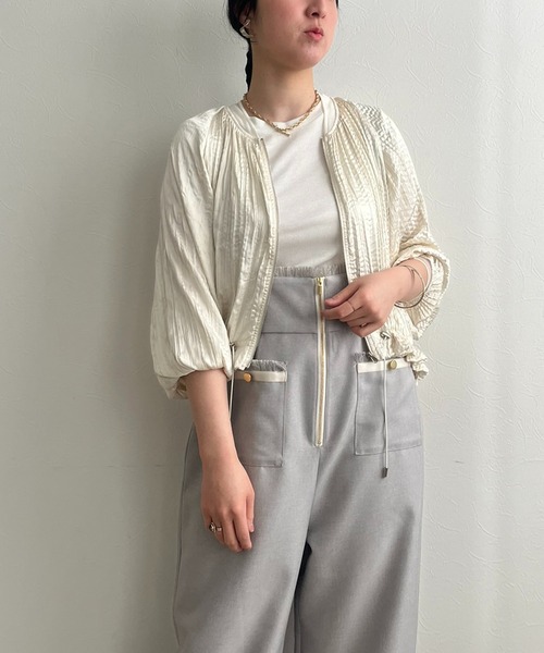 【セール】ランダムプリーツブルゾン（ブルゾン）｜LHELBIE（レルビエ）