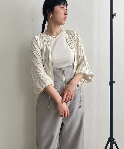 【セール】ランダムプリーツブルゾン（ブルゾン）｜LHELBIE（レルビエ）