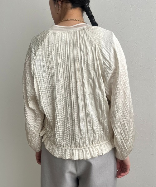 【セール】ランダムプリーツブルゾン（ブルゾン）｜LHELBIE（レルビエ）