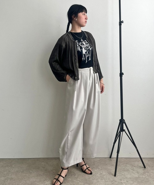 【セール】ランダムプリーツブルゾン（ブルゾン）｜LHELBIE（レルビエ）