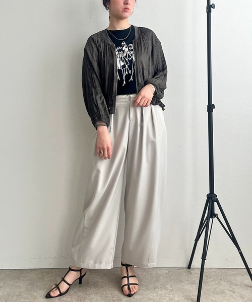 【セール】ランダムプリーツブルゾン（ブルゾン）｜LHELBIE（レルビエ）