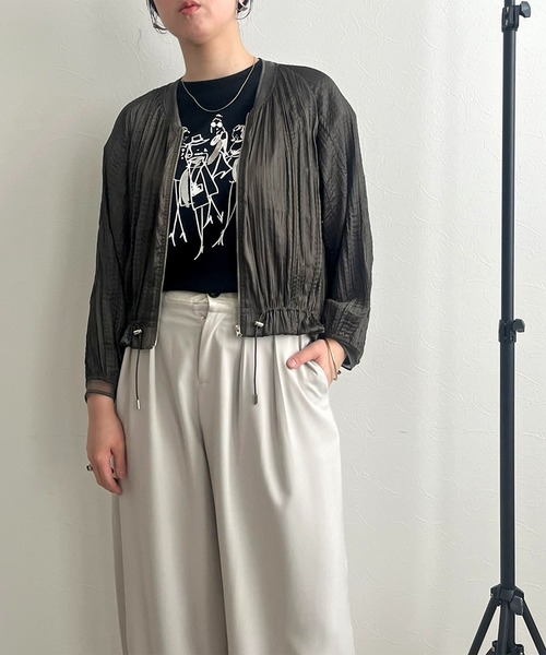 【セール】ランダムプリーツブルゾン（ブルゾン）｜LHELBIE（レルビエ）