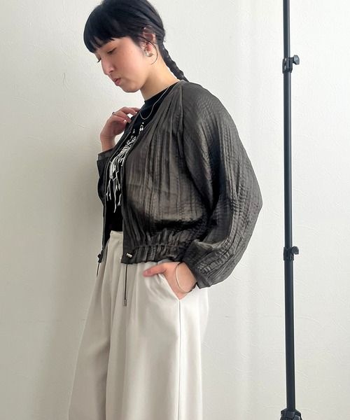 【セール】ランダムプリーツブルゾン（ブルゾン）｜LHELBIE（レルビエ）