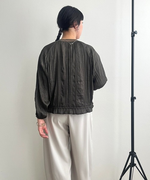 【セール】ランダムプリーツブルゾン（ブルゾン）｜LHELBIE（レルビエ）