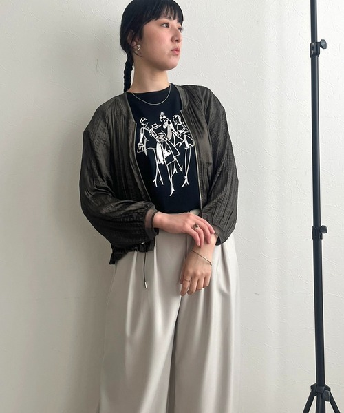 【セール】ランダムプリーツブルゾン（ブルゾン）｜LHELBIE（レルビエ）