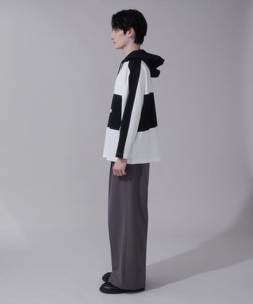 BROWNY(ブラウニー)の「BROWNY/ドルマンポンチフードT(Tシャツ/カットソー・メンズ・ホワイト/ブルー・LARGE/MEDIUM)」の10枚目の写真