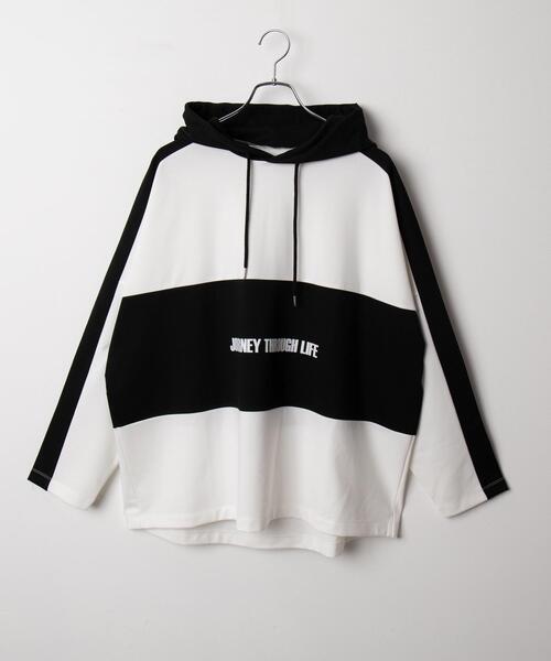 BROWNY(ブラウニー)の「BROWNY/ドルマンポンチフードT(Tシャツ/カットソー・メンズ・ホワイト/ブルー・LARGE/MEDIUM)」の20枚目の写真