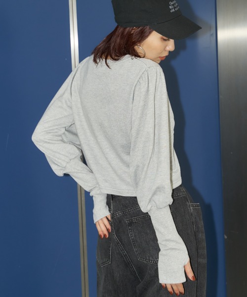 Auntie Rosa Holiday（アンティローザホリデー）の「クロップドコルセットデザインスウェット（スウェット・レディース・グレー/チャコールグレー/ブルー・FREE）」の9枚目の写真