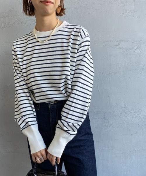 THE SHINZONE（ザ　シンゾーン）の「[THE SHINZONE/ザ シンゾーン] ミリタリープルオーバーカットソー（Tシャツ/カットソー・レディース・マルチ/ホワイト・0）」の2枚目の写真