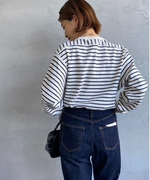 THE SHINZONE（ザ　シンゾーン）の「[THE SHINZONE/ザ シンゾーン] ミリタリープルオーバーカットソー（Tシャツ/カットソー・レディース・マルチ/ホワイト・0）」の7枚目の写真