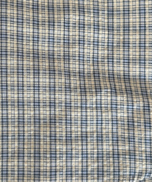 kutir(クティール)の「オーバーサッカーチェックシャツ(シャツ/ブラウス・レディース・ライトブルー/ブルー/グリーン/レッド/ホワイト/ブラック・FREE)」の19枚目の写真