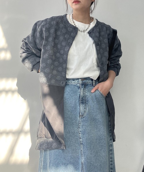 AS KNOW AS plus(アズノゥアズプラス)の「◇ゆるり切り替えコクーンカーディガン(カーディガン/ボレロ・レディース・ボルドー/グレイッシュベージュ/チャコールグレー/ダークグリーン/ベージュ系/ダークグリーン系/グレー系/ネイビー系/ベージュ系1/ダークグリーン系1/オレンジ系1/グレー系1/ダークグリーン系2/ベージュ系2/ネイビー系2/グレー系2/ホワイト系その他3/ブルー系3/グレー系3/ベージュ系3/グレー系4/ネイビー系4/ベージュ系4/ダークグリーン系4・FREE)」の8枚目の写真