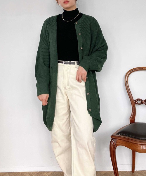 AS KNOW AS plus(アズノゥアズプラス)の「◇ゆるり切り替えコクーンカーディガン(カーディガン/ボレロ・レディース・ボルドー/グレイッシュベージュ/チャコールグレー/ダークグリーン/ベージュ系/ダークグリーン系/グレー系/ネイビー系/ベージュ系1/ダークグリーン系1/オレンジ系1/グレー系1/ダークグリーン系2/ベージュ系2/ネイビー系2/グレー系2/ホワイト系その他3/ブルー系3/グレー系3/ベージュ系3/グレー系4/ネイビー系4/ベージュ系4/ダークグリーン系4・FREE)」の17枚目の写真