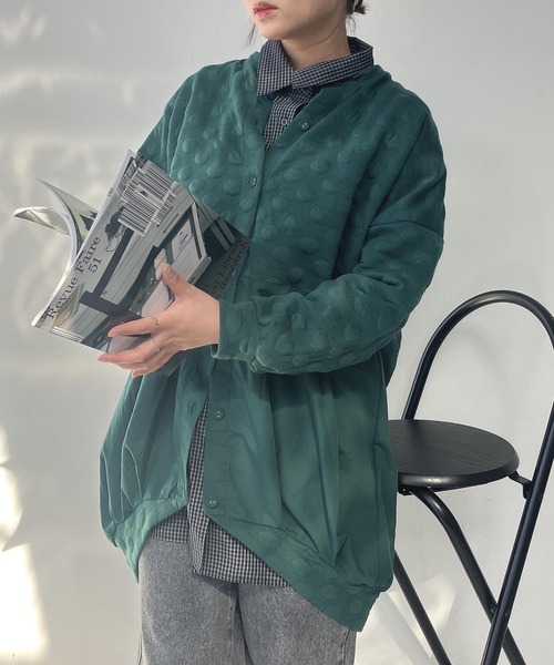 AS KNOW AS plus(アズノゥアズプラス)の「◇ゆるり切り替えコクーンカーディガン(カーディガン/ボレロ・レディース・ボルドー/グレイッシュベージュ/チャコールグレー/ダークグリーン/ベージュ系/ダークグリーン系/グレー系/ネイビー系/ベージュ系1/ダークグリーン系1/オレンジ系1/グレー系1/ダークグリーン系2/ベージュ系2/ネイビー系2/グレー系2/ホワイト系その他3/ブルー系3/グレー系3/ベージュ系3/グレー系4/ネイビー系4/ベージュ系4/ダークグリーン系4・FREE)」の19枚目の写真