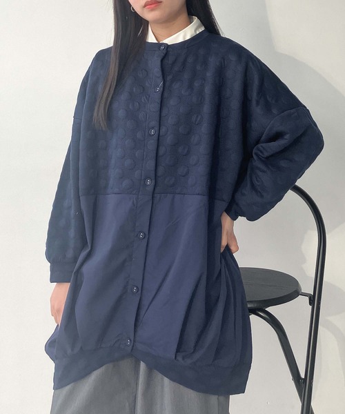 AS KNOW AS plus(アズノゥアズプラス)の「◇ゆるり切り替えコクーンカーディガン(カーディガン/ボレロ・レディース・ボルドー/グレイッシュベージュ/チャコールグレー/ダークグリーン/ベージュ系/ダークグリーン系/グレー系/ネイビー系/ベージュ系1/ダークグリーン系1/オレンジ系1/グレー系1/ダークグリーン系2/ベージュ系2/ネイビー系2/グレー系2/ホワイト系その他3/ブルー系3/グレー系3/ベージュ系3/グレー系4/ネイビー系4/ベージュ系4/ダークグリーン系4・FREE)」の20枚目の写真