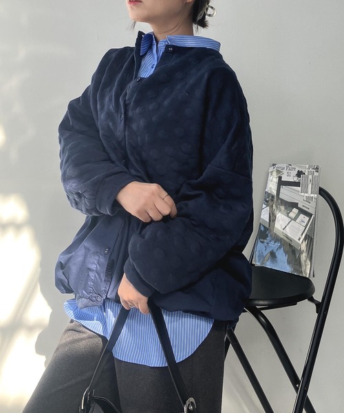 AS KNOW AS plus(アズノゥアズプラス)の「◇ゆるり切り替えコクーンカーディガン(カーディガン/ボレロ・レディース・ボルドー/グレイッシュベージュ/チャコールグレー/ダークグリーン/ベージュ系/ダークグリーン系/グレー系/ネイビー系/ベージュ系1/ダークグリーン系1/オレンジ系1/グレー系1/ダークグリーン系2/ベージュ系2/ネイビー系2/グレー系2/ホワイト系その他3/ブルー系3/グレー系3/ベージュ系3/グレー系4/ネイビー系4/ベージュ系4/ダークグリーン系4・FREE)」の21枚目の写真