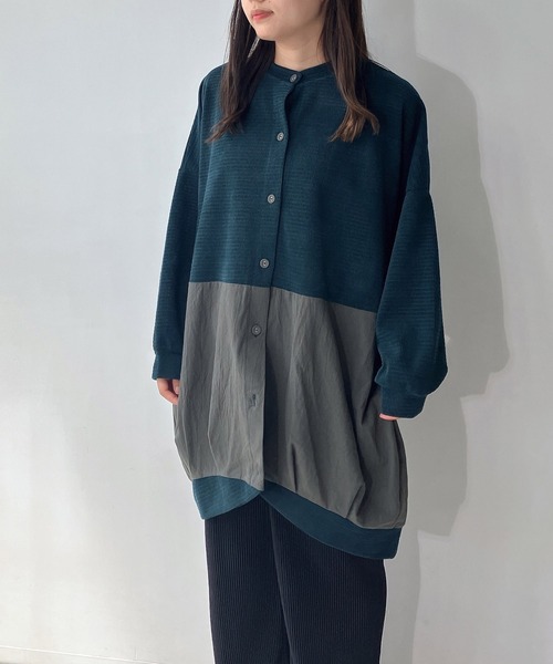 AS KNOW AS plus(アズノゥアズプラス)の「◇ゆるり切り替えコクーンカーディガン(カーディガン/ボレロ・レディース・ボルドー/グレイッシュベージュ/チャコールグレー/ダークグリーン/ベージュ系/ダークグリーン系/グレー系/ネイビー系/ベージュ系1/ダークグリーン系1/オレンジ系1/グレー系1/ダークグリーン系2/ベージュ系2/ネイビー系2/グレー系2/ホワイト系その他3/ブルー系3/グレー系3/ベージュ系3/グレー系4/ネイビー系4/ベージュ系4/ダークグリーン系4・FREE)」の15枚目の写真