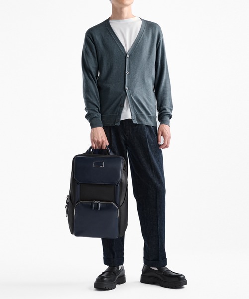 TUMI(トゥミ)の「JARVIS フラップ・バックパック(A4/PC15インチまで対応)(バックパック/リュック・メンズ・ネイビー系/ブラック×ブルー/ブラック・FREE)」の10枚目の写真