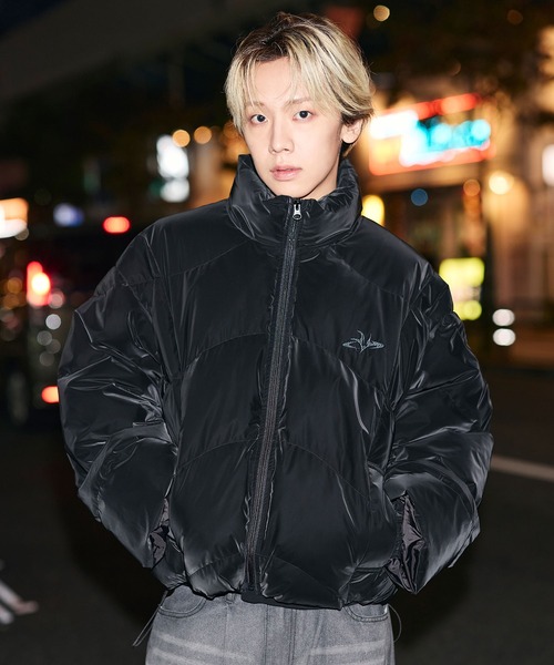 MSG（エムエスジー）の「【フィルパワー600】機能性 中綿キルティング ショート丈ジャケット（ダウンジャケット/コート・メンズ・ブラウン/チャコール/ブラック/ブラック系/レオパード/グレー・XL/S/M/L）」の7枚目の写真