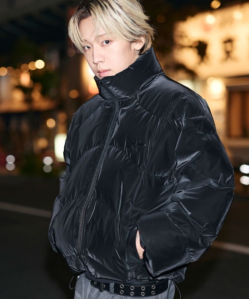 MSG（エムエスジー）の「【フィルパワー600】機能性 中綿キルティング ショート丈ジャケット（ダウンジャケット/コート・メンズ・ブラウン/チャコール/ブラック/ブラック系/レオパード/グレー・XL/S/M/L）」の9枚目の写真