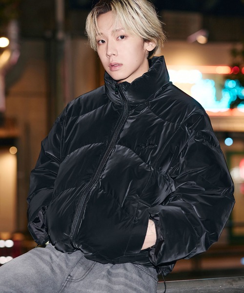 MSG（エムエスジー）の「【フィルパワー600】機能性 中綿キルティング ショート丈ジャケット（ダウンジャケット/コート・メンズ・ブラウン/チャコール/ブラック/ブラック系/レオパード/グレー・XL/S/M/L）」の13枚目の写真