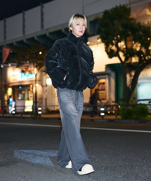 MSG（エムエスジー）の「【フィルパワー600】機能性 中綿キルティング ショート丈ジャケット（ダウンジャケット/コート・メンズ・ブラウン/チャコール/ブラック/ブラック系/レオパード/グレー・XL/S/M/L）」の17枚目の写真