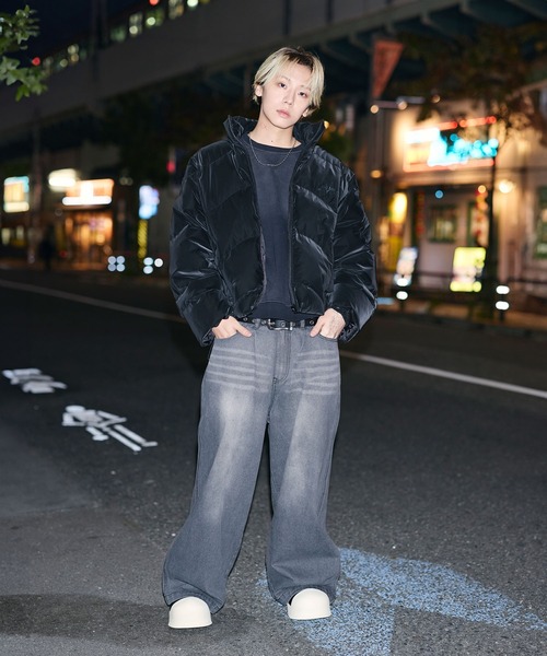 MSG（エムエスジー）の「【フィルパワー600】機能性 中綿キルティング ショート丈ジャケット（ダウンジャケット/コート・メンズ・ブラウン/チャコール/ブラック/ブラック系/レオパード/グレー・XL/S/M/L）」の18枚目の写真