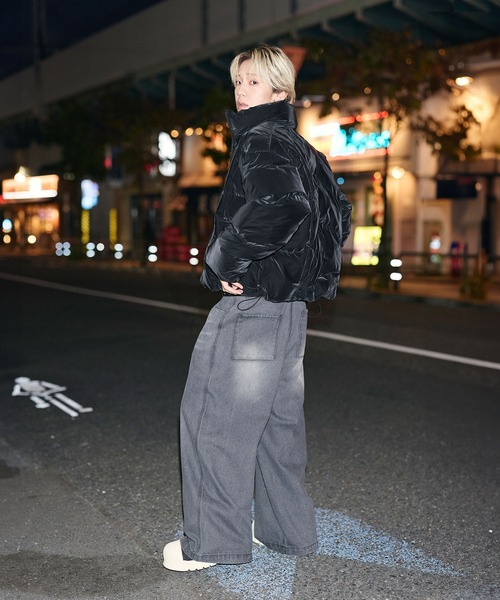 MSG（エムエスジー）の「【フィルパワー600】機能性 中綿キルティング ショート丈ジャケット（ダウンジャケット/コート・メンズ・ブラウン/チャコール/ブラック/ブラック系/レオパード/グレー・XL/S/M/L）」の19枚目の写真