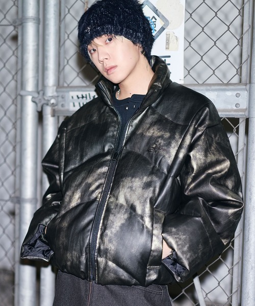 MSG（エムエスジー）の「【フィルパワー600】機能性 中綿キルティング ショート丈ジャケット（ダウンジャケット/コート・メンズ・ブラウン/チャコール/ブラック/ブラック系/レオパード/グレー・XL/S/M/L）」の20枚目の写真