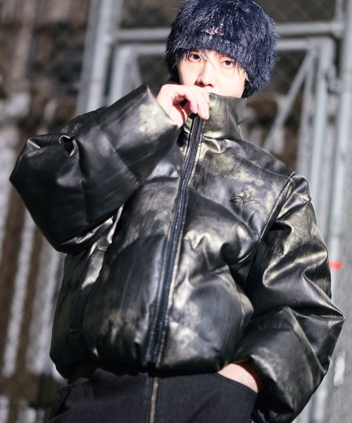 MSG（エムエスジー）の「【フィルパワー600】機能性 中綿キルティング ショート丈ジャケット（ダウンジャケット/コート・メンズ・ブラウン/チャコール/ブラック/ブラック系/レオパード/グレー・XL/S/M/L）」の22枚目の写真