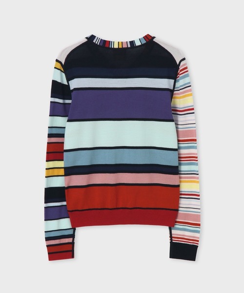 Paul Smith（ポールスミス）の「ウィメンズ フラワーカラー ストライプ ニット / 245910 KN138（ニット/セーター・レディース・マルチ・MEDIUM）」の4枚目の写真