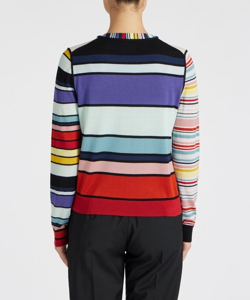 Paul Smith（ポールスミス）の「ウィメンズ フラワーカラー ストライプ ニット / 245910 KN138（ニット/セーター・レディース・マルチ・MEDIUM）」の7枚目の写真