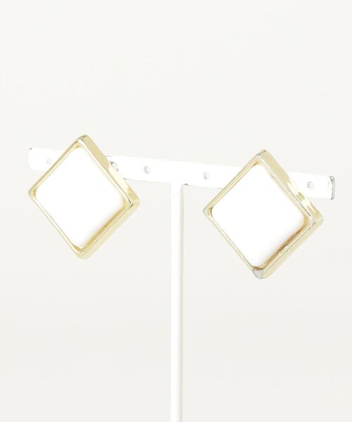 FREAK'S STORE(フリークスストア)の「ダイヤイヤリング(イヤリング・レディース・ホワイト/レッド・ONE SIZE)」の2枚目の写真