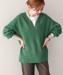 AMERICAN HOLIC | カーブVネックニットプルオーバー(ニット/セーター)