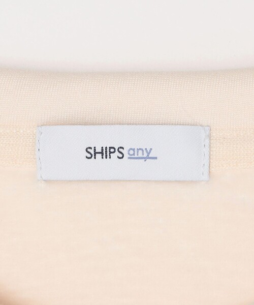 SHIPS any(シップス エニィ)の「【WEB限定】SHIPS any: ピーチ シャギー フェイクレイヤード Tシャツ(ロンT)◇(Tシャツ/カットソー・メンズ・ホワイト/ダークグレー/ベージュ/ネイビー・MEDIUM/LARGE/X-LARGE)」の15枚目の写真