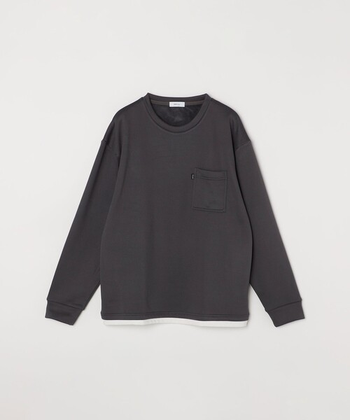 SHIPS any(シップス エニィ)の「【WEB限定】SHIPS any: ピーチ シャギー フェイクレイヤード Tシャツ(ロンT)◇(Tシャツ/カットソー・メンズ・ホワイト/ダークグレー/ベージュ/ネイビー・MEDIUM/LARGE/X-LARGE)」の19枚目の写真