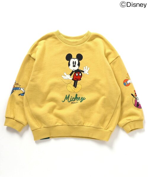 Disney(ディズニー)の「WEB限定 ディズニーキャラクター/バラエティトレーナー(スウェット・キッズ・ブラウン/オフホワイト/イエロー/ピンク/ブルー・90/100/110/120/80/130/140)」の4枚目の写真