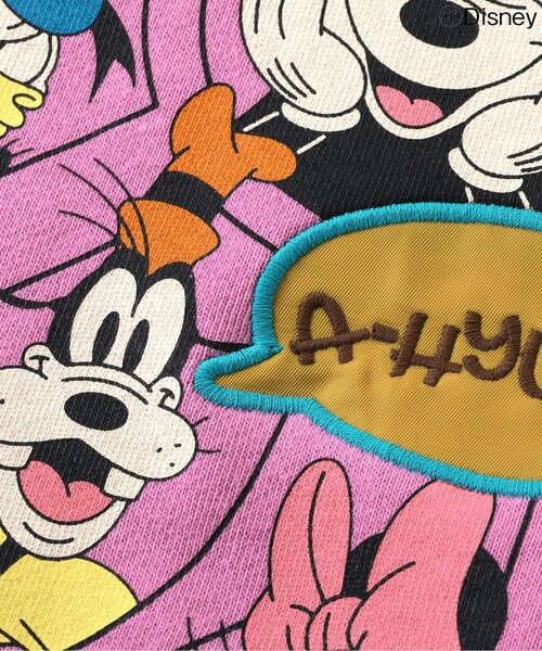 Disney(ディズニー)の「WEB限定 ディズニーキャラクター/バラエティトレーナー(スウェット・キッズ・ブラウン/オフホワイト/イエロー/ピンク/ブルー・90/100/110/120/80/130/140)」の6枚目の写真