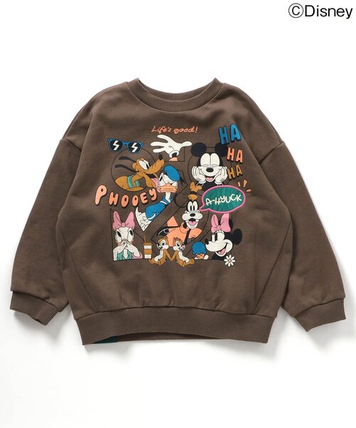 Disney(ディズニー)の「WEB限定 ディズニーキャラクター/バラエティトレーナー(スウェット・キッズ・ブラウン/オフホワイト/イエロー/ピンク/ブルー・90/100/110/120/80/130/140)」の9枚目の写真