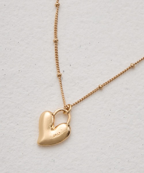 ANU（アヌ）の「heart key necklace - ハートキーネックレス（ネックレス・レディース・ゴールド/ブラック×シルバー・FREE）」の8枚目の写真