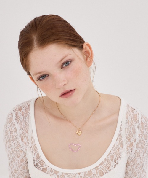 ANU（アヌ）の「heart key necklace - ハートキーネックレス（ネックレス・レディース・ゴールド/ブラック×シルバー・FREE）」の10枚目の写真