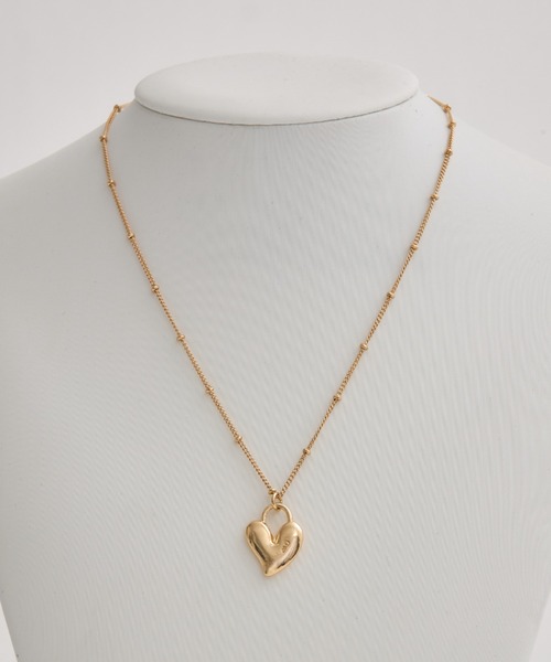 ANU（アヌ）の「heart key necklace - ハートキーネックレス（ネックレス・レディース・ゴールド/ブラック×シルバー・FREE）」の7枚目の写真